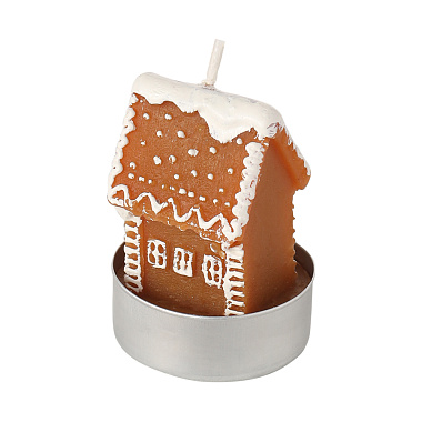 картинка Набор декоративных свечей Gingerbread houses из коллекции New Year Essential, 6 шт. от магазина Tkano