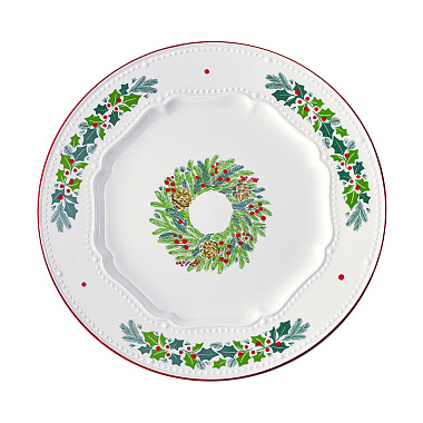 картинка Набор из четырех тарелок Nordic winter из коллекции New Year Essential, Ø23 см от магазина Tkano