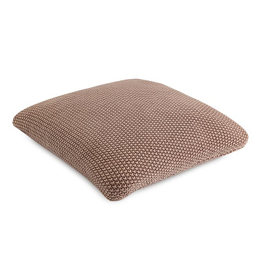 картинка Подушка декоративная из стираного хлопка цвета мокко из коллекции Essential, 45х45 см от магазина Tkano