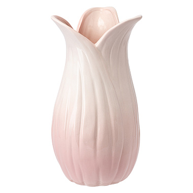 картинка Ваза Petal нежно-розового цвета из коллекции Blossom, 26 см от магазина Tkano