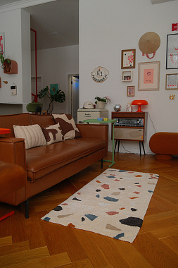 картинка Ковер из хлопка Terrazzo Poetry из коллекции Ethnic от магазина Tkano