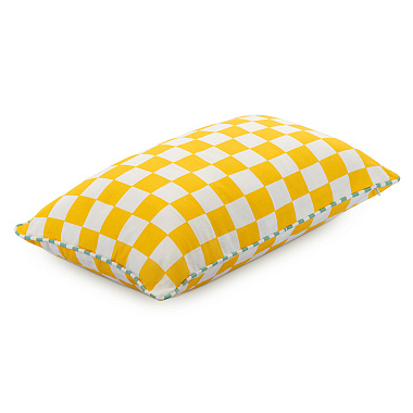 картинка Подушка декоративная Клетка из коллекции Сорренто от магазина Tkano
