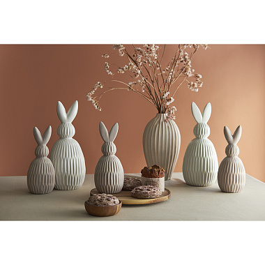 картинка Декор из фарфора белого цвета Trendy Bunny из коллекции Easter  Essential от магазина Tkano