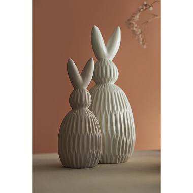 картинка Декор из фарфора белого цвета Trendy Bunny из коллекции Easter  Essential от магазина Tkano