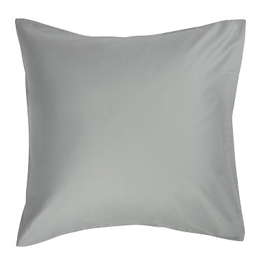 картинка Набор из двух наволочек из сатина светло-серого цвета из коллекции Essential от магазина Tkano
