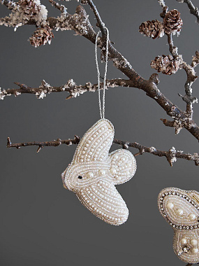 картинка Набор елочных украшений Christmas pearls из коллекции New Year Essential от магазина Tkano