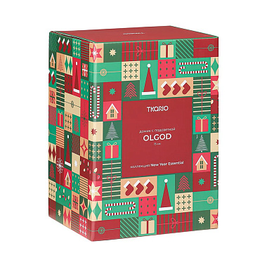 картинка Домик с подсветкой Olgod из коллекции New Year Essential, 16 см от магазина Tkano