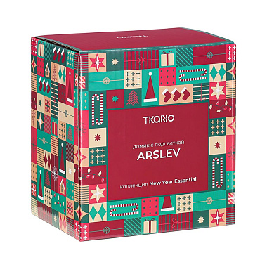 картинка Домик с подсветкой Arslev из коллекции New Year Essential от магазина Tkano