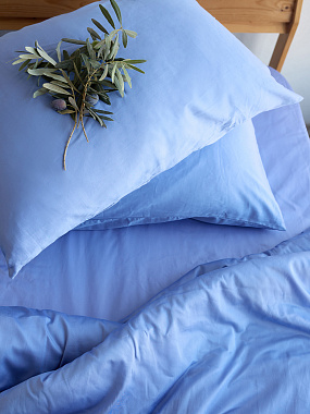 картинка Набор наволочек из премиального сатина сиреневого цвета из коллекции Essential от магазина Tkano