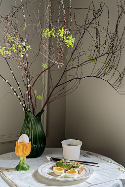 картинка Ваза Petal зеленого цвета из коллекции Blossom от магазина Tkano