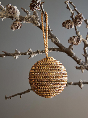 картинка Набор елочных украшений Rustic diamonds из коллекции New Year Essential, 3 шт. от магазина Tkano