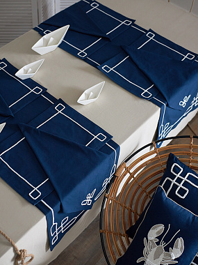 картинка Салфетка под приборы Navy story из коллекции Sea treasures, 33х48 см от магазина Tkano