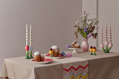 картинка Подсвечник Floret для трех свечей из коллекции Blossom от магазина Tkano