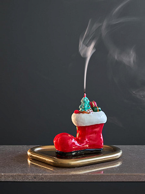 картинка Свеча декоративная Festive stocking из коллекции New Year Essential, 12,5 см от магазина Tkano