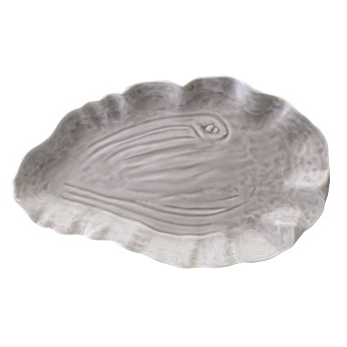 картинка Блюдо сервировочное Clams серого цвета из коллекции Sea treasures от магазина Tkano