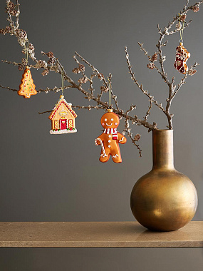 картинка Набор ёлочных украшений Ginger celebration коллекции New Year Essential от магазина Tkano