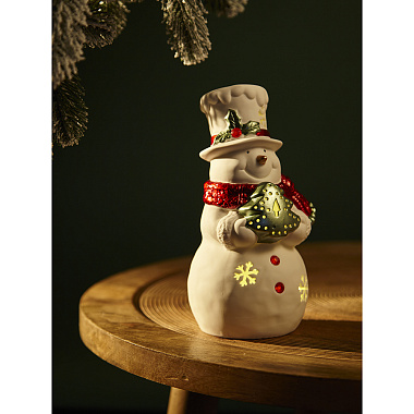 картинка Декор новогодний с подсветкой Classy Snowman из коллекции New Year Essential от магазина Tkano