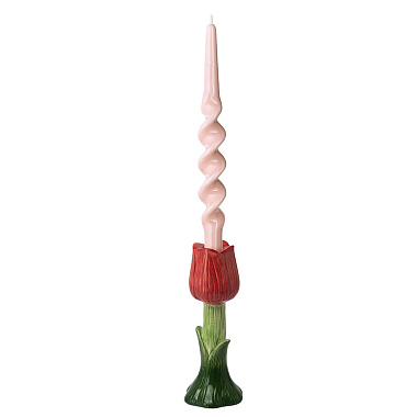 картинка Подсвечник Floret красного цвета из коллекции Blossom, 18 см от магазина Tkano