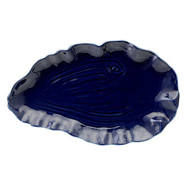 картинка Блюдо сервировочное Clams синего цвета из коллекции Sea treasures от магазина Tkano