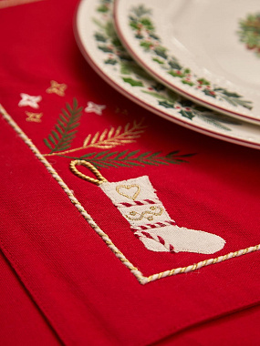 картинка Салфетка под приборы Winter wishes из коллекции New Year Essential от магазина Tkano