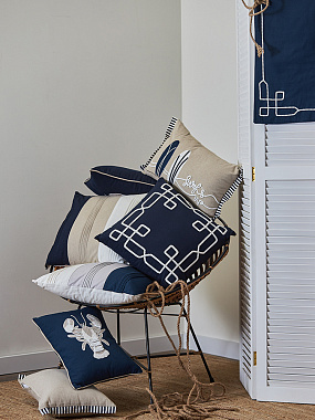 картинка Подушка декоративная Navy story из коллекции Sea treasures от магазина Tkano