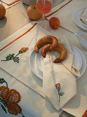 картинка Салфетка сервировочная Spring flower из коллекции Ethnic, 45х45 см от магазина Tkano