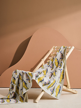 картинка Плед Сардины из коллекции Сорренто от магазина Tkano