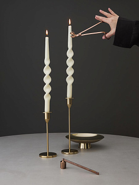 картинка Набор аксессуаров для свечей дымчато-коричневого цвета из коллекции Essential от магазина Tkano