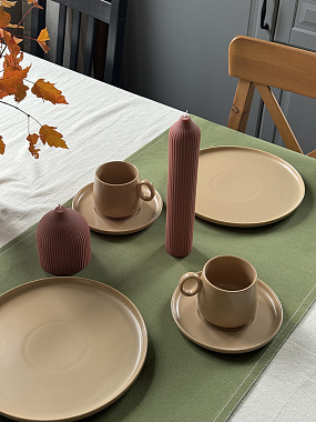 картинка Свеча декоративная бордового цвета из коллекции Edge, 25,5см от магазина Tkano