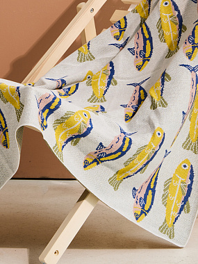 картинка Плед Сардины из коллекции Сорренто от магазина Tkano