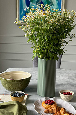 картинка Набор из 4 пиал кремового/бежевого цветов с рельефным узором Ягоды Тайги из коллекции Russian North от магазина Tkano