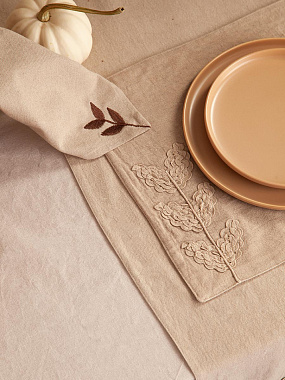 картинка Салфетка под приборы Desert leaf из коллекции Essential от магазина Tkano