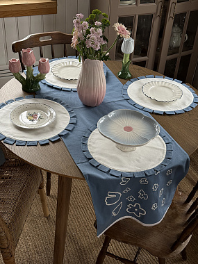 картинка Салфетка под приборы Контур из коллекции Ethnic от магазина Tkano