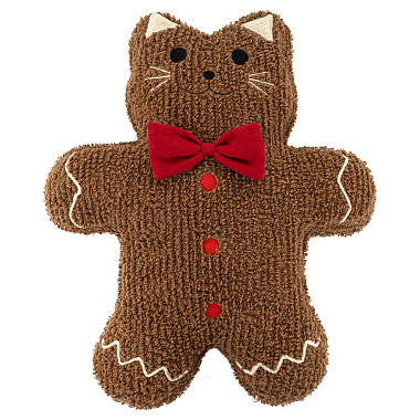 картинка Подушка вязаная Кот из коллекции New Year Essential, 45x45 см от магазина Tkano