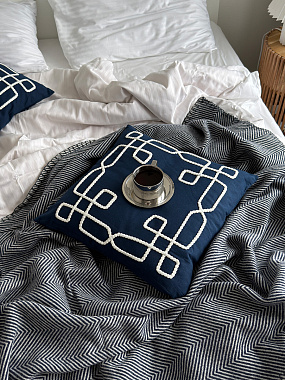 картинка Подушка декоративная Navy story из коллекции Sea treasures от магазина Tkano