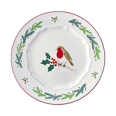 картинка Набор из четырех тарелок Nordic winter из коллекции New Year Essential, Ø23 см от магазина Tkano