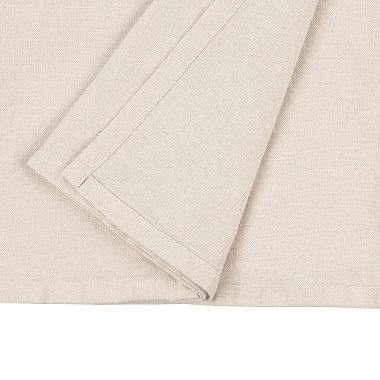 картинка Скатерть из хлопка бежево-серого цвета из коллекции Scandinavian touch от магазина Tkano