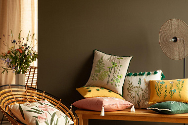 картинка Подушка декоративная Everbloom из коллекции Ethnic от магазина Tkano