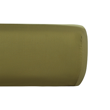 картинка Простыня на резинке из премиального сатина оливкового цвета из коллекции Essential от магазина Tkano