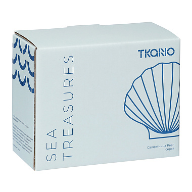 картинка Салфетница Pearl серого цвета из коллекции Sea treasures от магазина Tkano