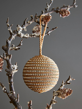 картинка Набор елочных украшений Rustic diamonds из коллекции New Year Essential, 3 шт. от магазина Tkano