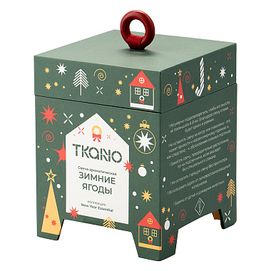 картинка Свеча ароматическая Зимние ягоды из коллекции New Year Essential от магазина Tkano