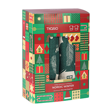 картинка Набор кухонных полотенец Nordic winter из коллекции New Year Essential от магазина Tkano