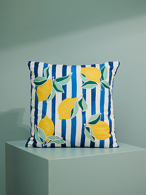 картинка Подушка декоративная Лимоны из коллекции Сорренто от магазина Tkano