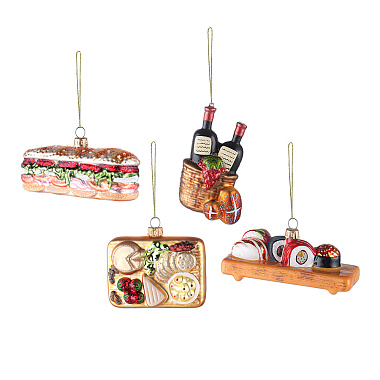 картинка Набор ёлочных украшений Christmas feast коллекции New Year Essential от магазина Tkano